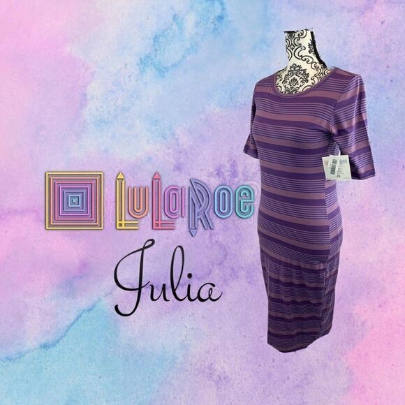 $5 item/ NWT LULAROE xs new with tags Striped dress - Picture 6 of 6